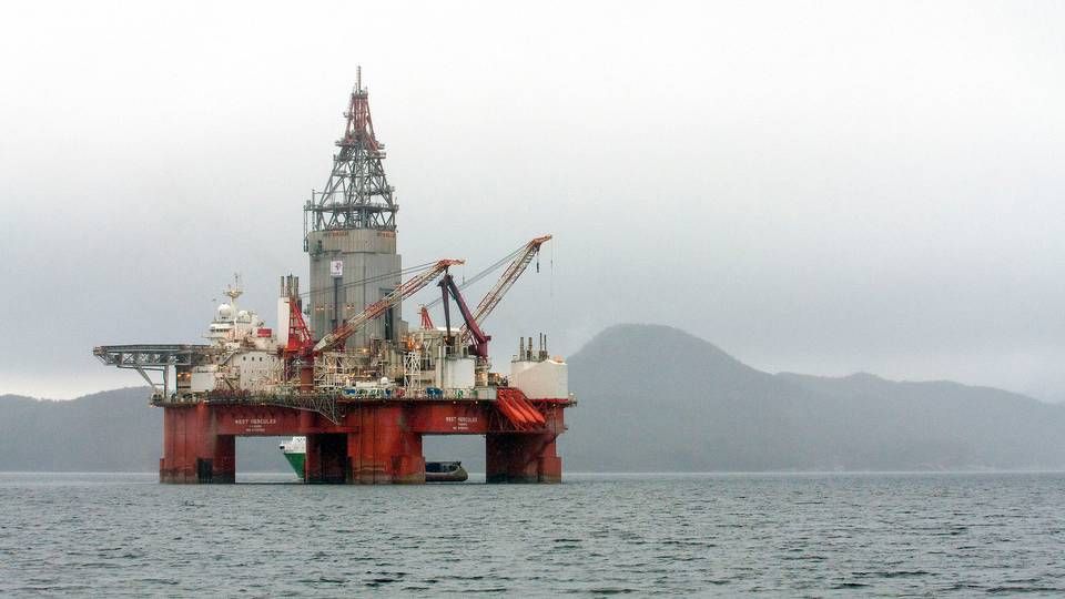 Normalt borer riggen West Hercules efter olie- eller gasforekomster. Nu bruger Equinor, Total og Shell riggen til det modsatte. | Foto: Statoil/AP/Ritzau Scanpix