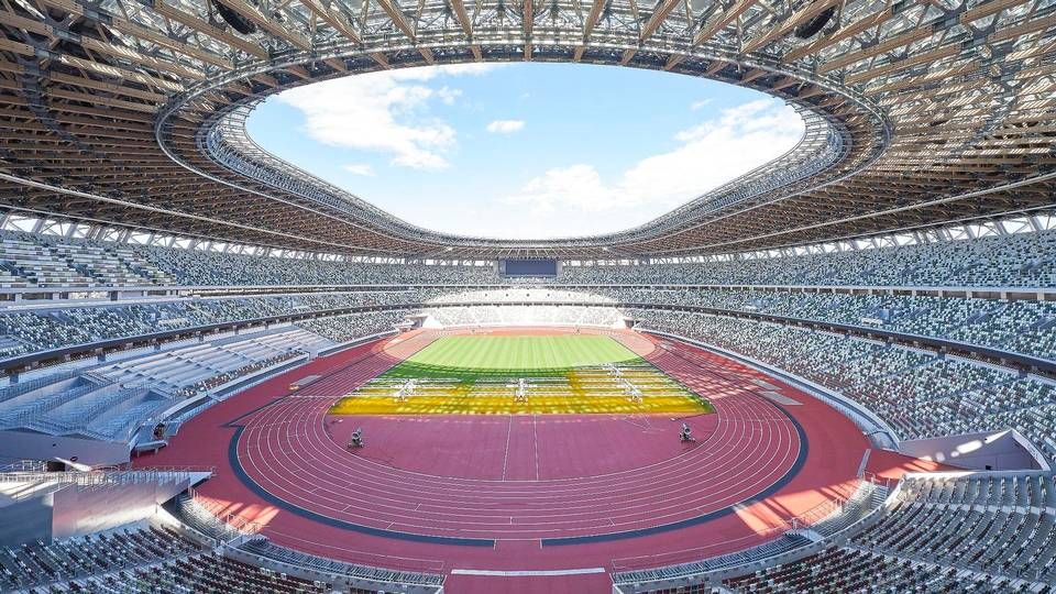 Det olympiske stadion i Tokyo står klar. | Foto: AFP/Ritzau Scanpix