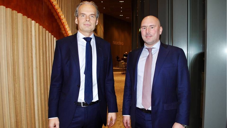 Nordea's two shipping chiefs Geir Atle Lerkerød (left) and Thor-Erik Bech (right) | Photo: NORDEA
