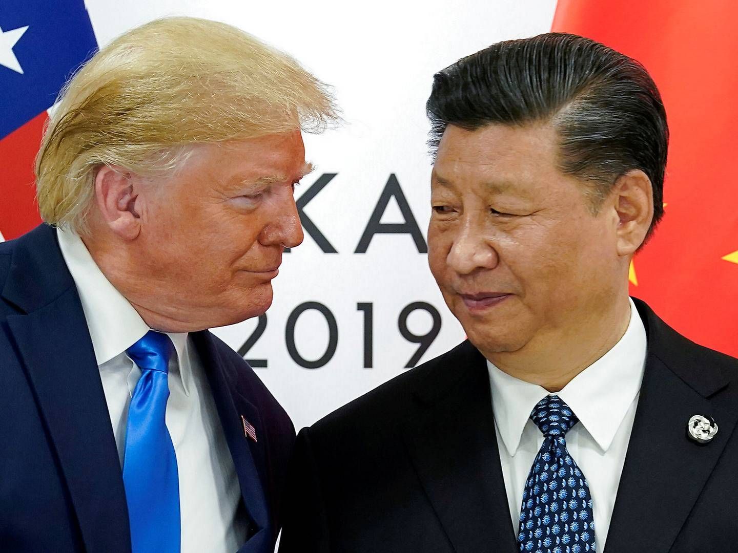 Donald Trump and Xi Jinping at the G20 summit in Osaka, Japan. | Photo: Kevin Lamarque/Reuters/Ritzau Scanpix