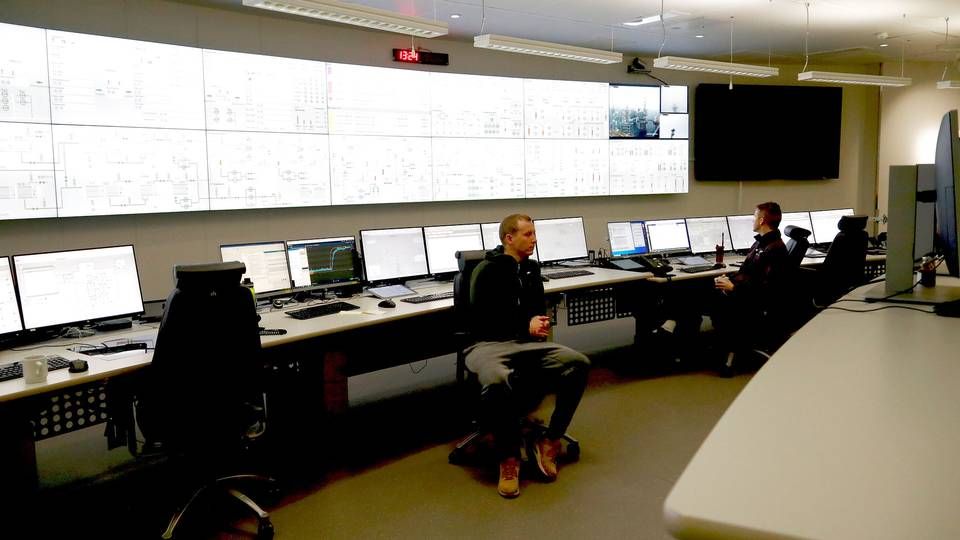Billedet viser kontrolcenteret på Johan Sverdrup-feltet i Norge, som Equinor opererer. | Foto: Ints Kalnins/Reuters/Ritzau Scanpix