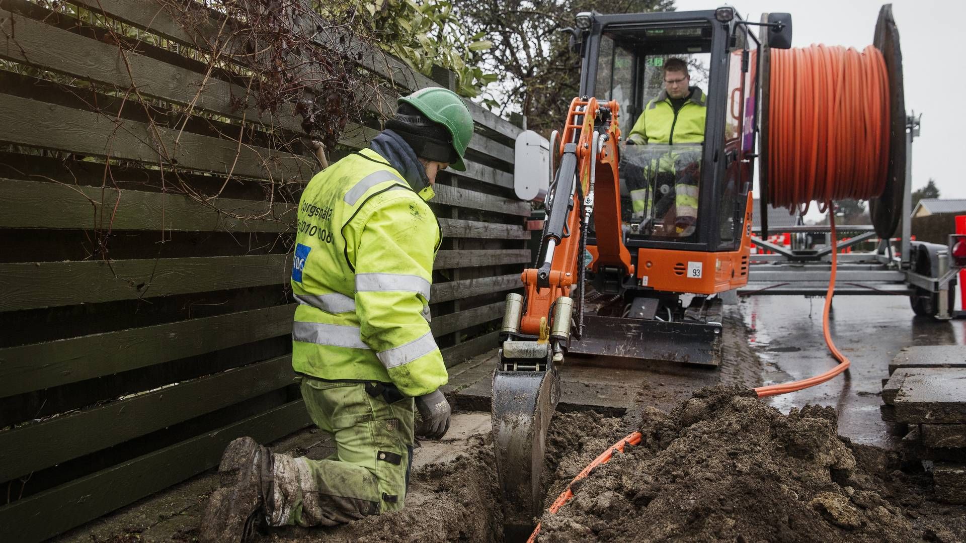 TDC er blandt selskaberne, som er i fuld gang med at grave fiberforbindelser ned til forbrugerne. | Foto: PR/TDC