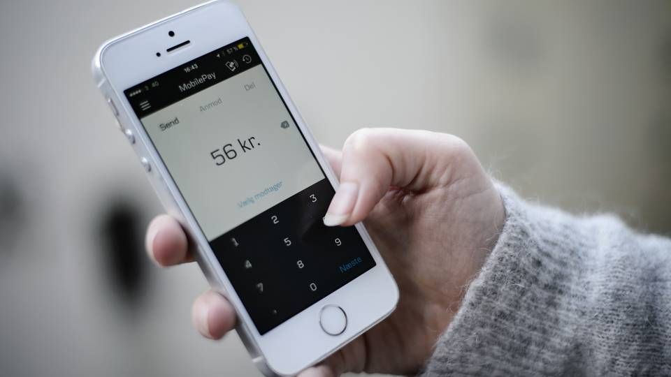 Mobilepay har nået trecifret milliardbeløb i overførsler. | Foto: Philip Davali/EB