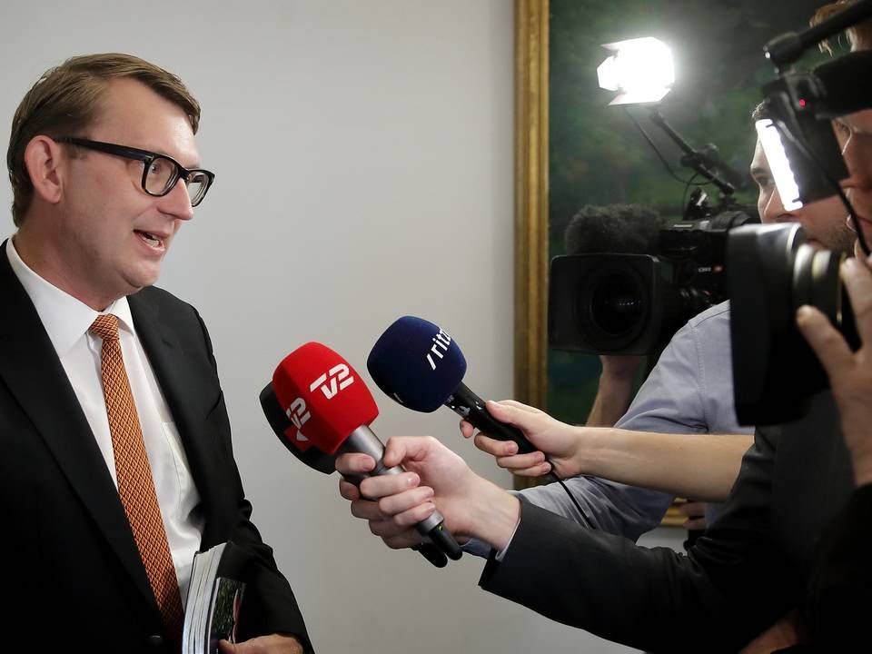 "Beregningerne ligger der nu, så jeg forstår ikke, hvorfor de skal mørklægges og hemmeligholdes," siger Venstres finansordfører, Troels Lund Poulsen, til Ritzau. | Foto: Jens Dresling