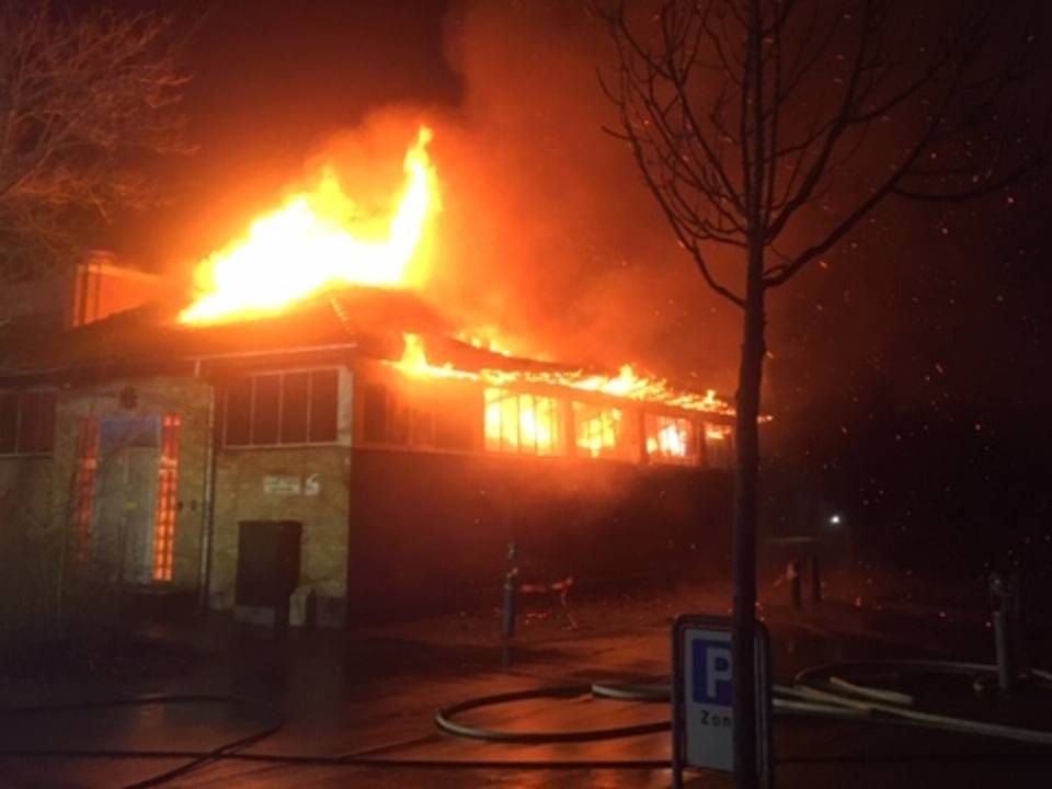 Branden er klokken 06.00 under kontrol. | Foto: PR / Trekantsområdet Brandvæsen