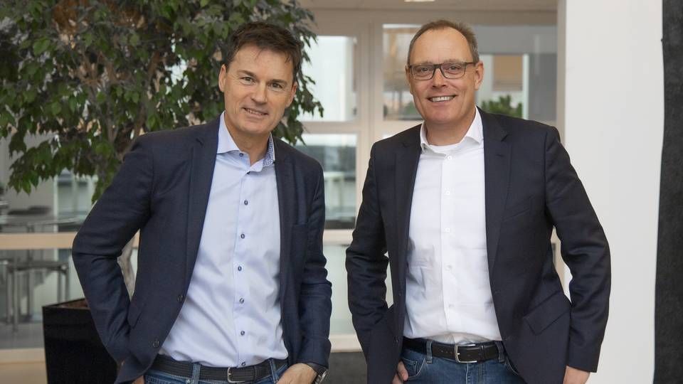 Domea.dk's direktion skal for fremtiden bestå af to personer i stedet for én. De to er Lars Holmbjerg og Thomas Holluf Nielsen. | Foto: PR/Domea.dk