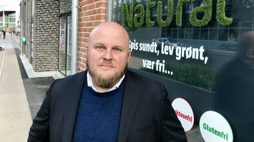 Richo Boss, kædedirektør for Spar, Minkøbmand og Letkøb, sætter gang i test af en ny onlineplatform skabt med støtte fra KFI Erhvervsdrivende Fond. | Foto: Jørgen Rudbeck