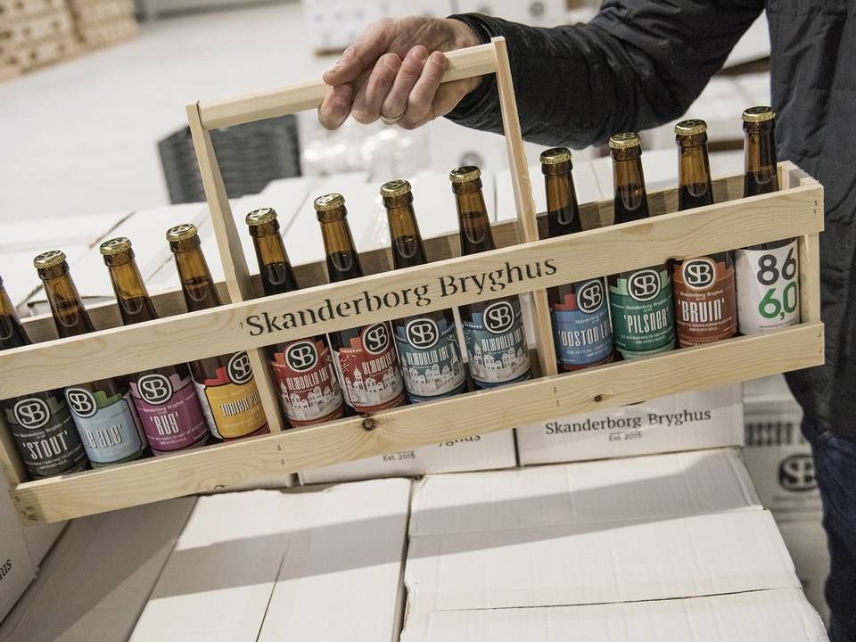 Skanderborg Bryghus har 18 forskellige øl i sortiment, men derudover er der stort ønske om at lave mange øl for andre bryggere. | Foto: Casper Dalhoff/Ritzau Scanpix