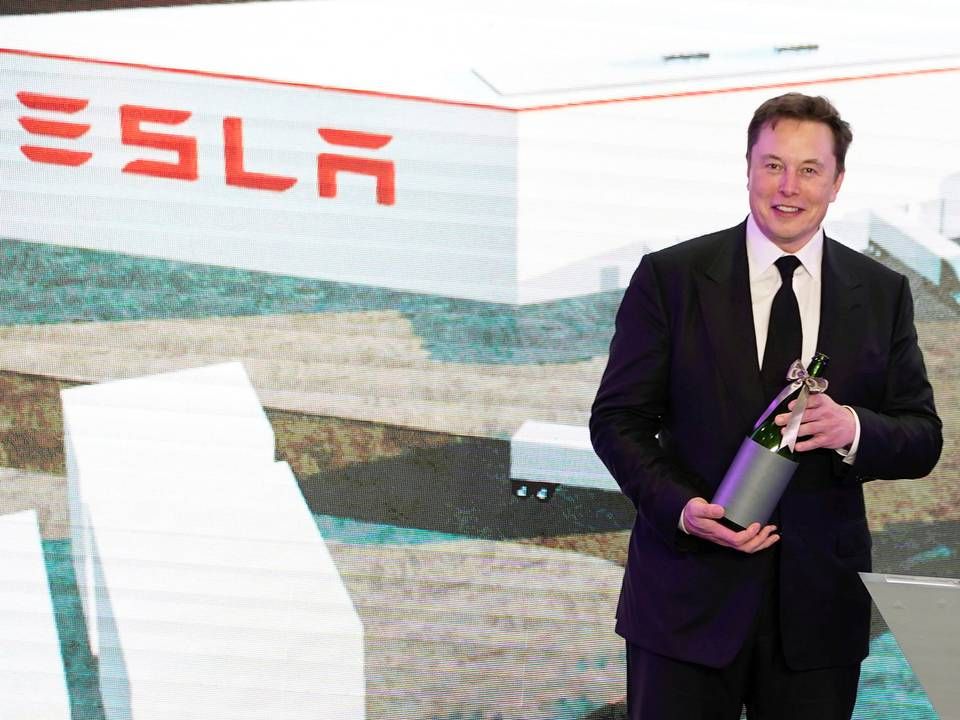 Elon Musk i Teslas fabrik i Shanghai. | Foto: Aly Song/REUTERS / X01793