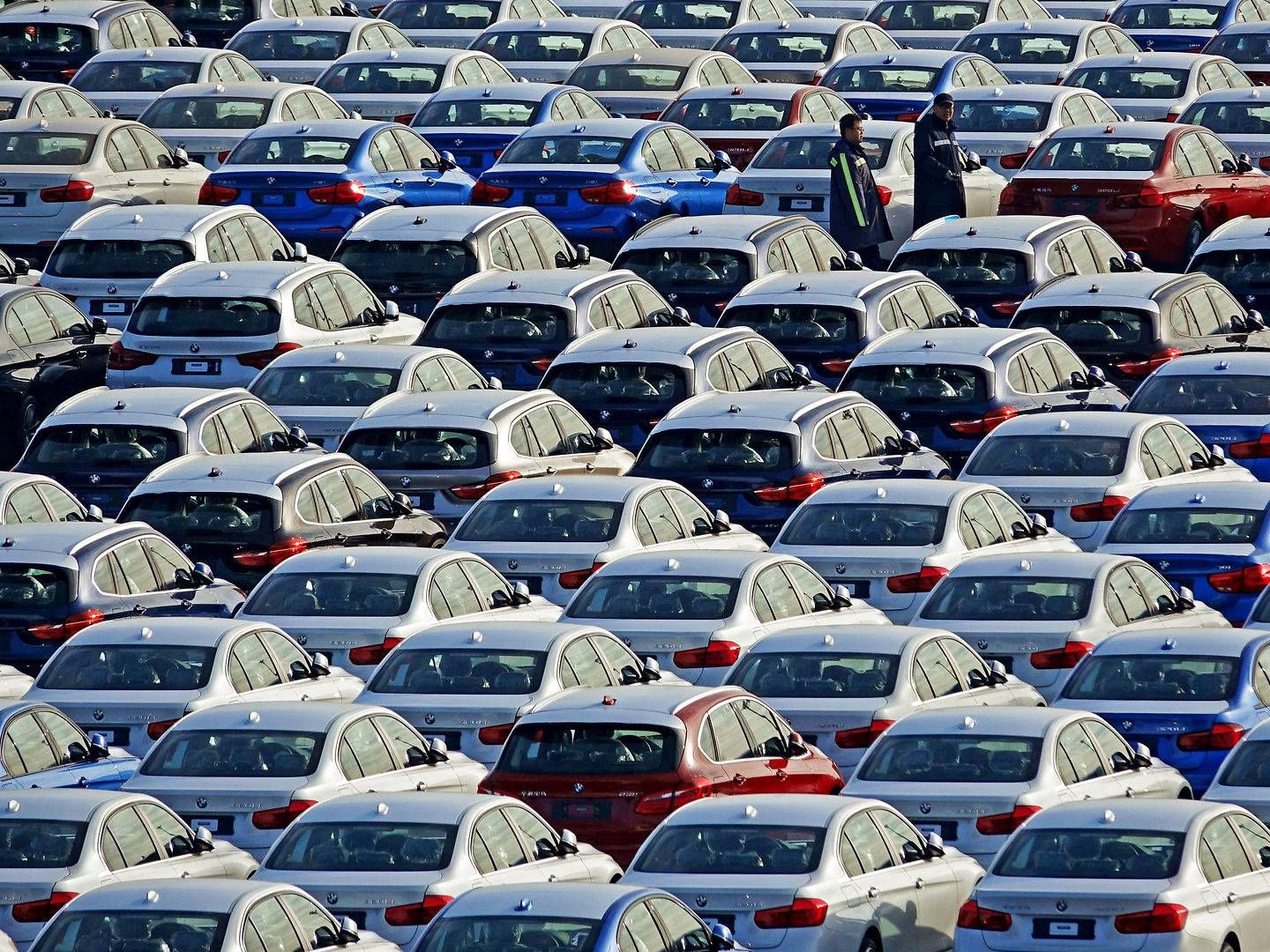 Bilproducenten BMW har netop tilsluttet sig Getting to Zero-koalitionen, der vil udvikle et CO2-frit handelsskib. | Foto: China Stringer Network/Reuters/Ritzau Scanpix
