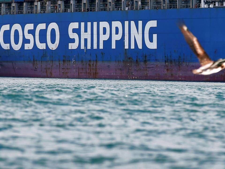 Kinesiske Cosco er verdens tredjestørste containerrederi efter Maersk og MSC. | Foto: Rodrigo Garrido/Reuters/Ritzau Scanpix
