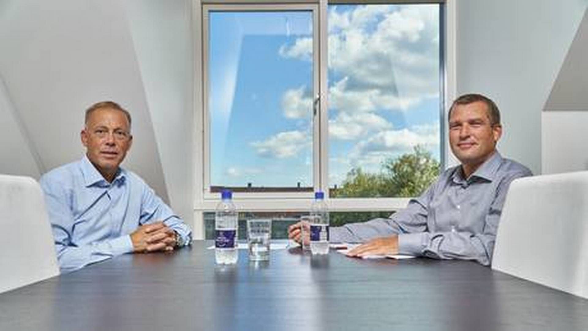 Chairman of the board owner of Cobi Rehab, Henrik Møllegaard Bjerre (left) and Kenneth Vendelbo Schnoor, who has been acting director at the company in 2019. | Foto: Cobi Rehab/PR