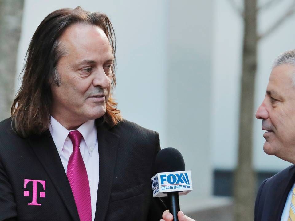 Topchef for T-Mobile i USA, John Legere, ses her forlade en høring i sagen på Manhattan i New York i går. | Foto: LUCAS JACKSON/Reuters / X90066