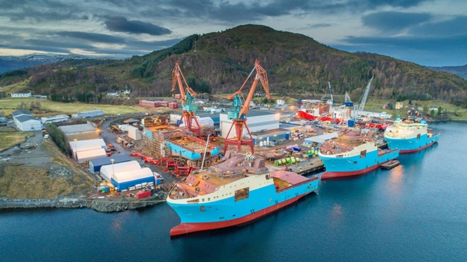 Shipyard Kleven, among other customers, supplied ships to Maersk Supply Service. | Photo: Per Eide, Kleven