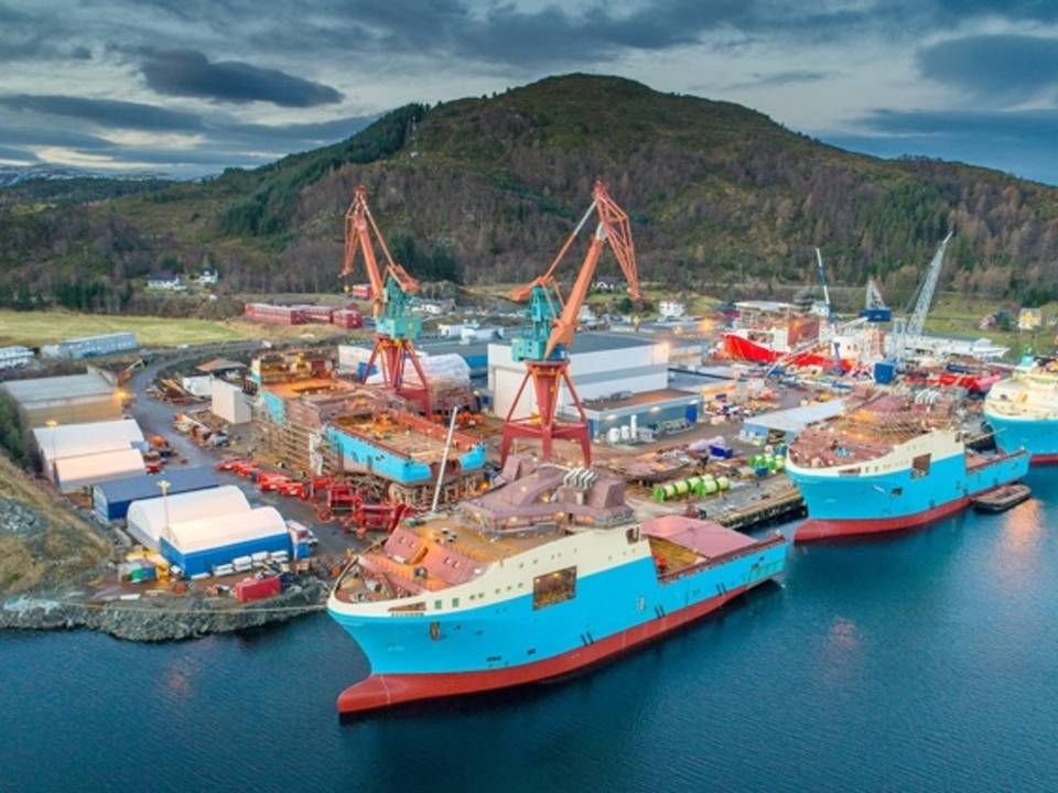 Shipyard Kleven, among other customers, supplied ships to Maersk Supply Service. | Photo: Per Eide, Kleven
