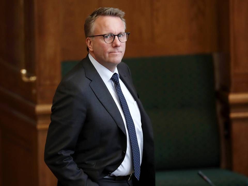 Danish Tax Minister Morten Bødeskov in Parliament. | Photo: Jens Dresling