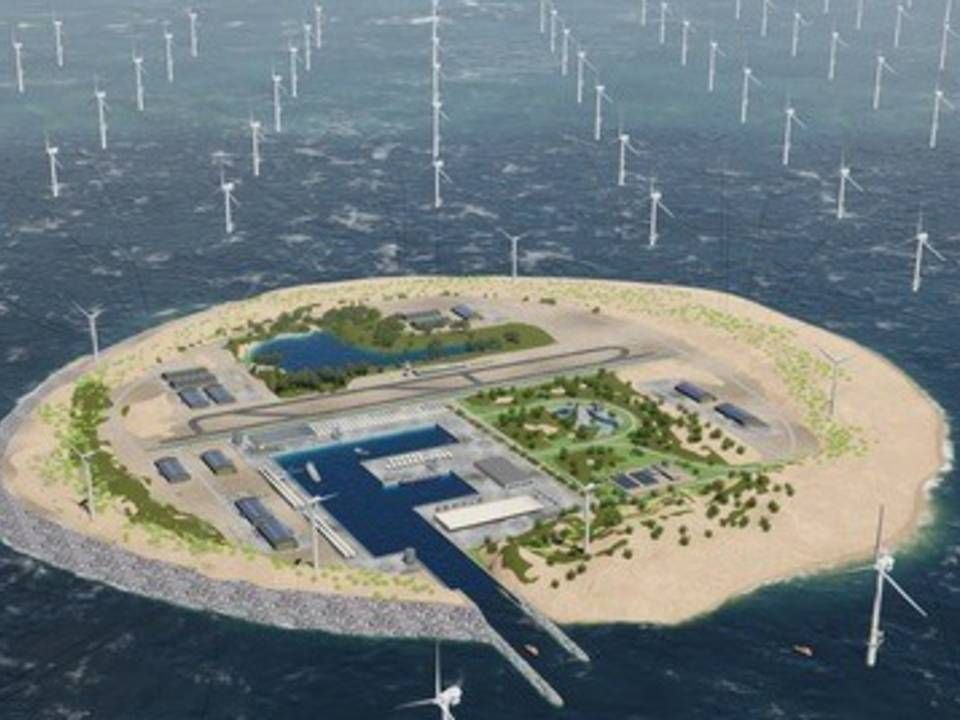 Tennet og Energinet lancerede i 2017 tanken om en energiø i Nordsøen. Selv om Ørsted bifalder tanken, behøver det hverken være en ø eller i Nordsøen. | Foto: PR TenneT