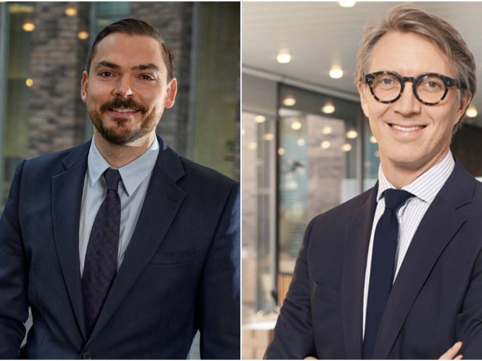 Thomas Otbo, head of risk premia, (left) and Andreas Dankel, head of credit, (right) will have more responsbility at Danske Bank Asset Management in the future | Photo: PR / Danske Bank Asset Management