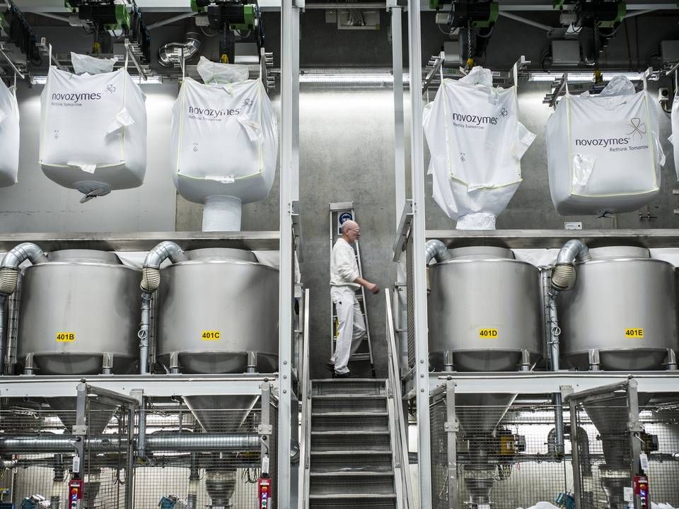 Novozymes overskudsvarme skal leveres til københavnere. Her billede fra selskabets fabrik i Kalundborg. | Foto: PR/Novozymes