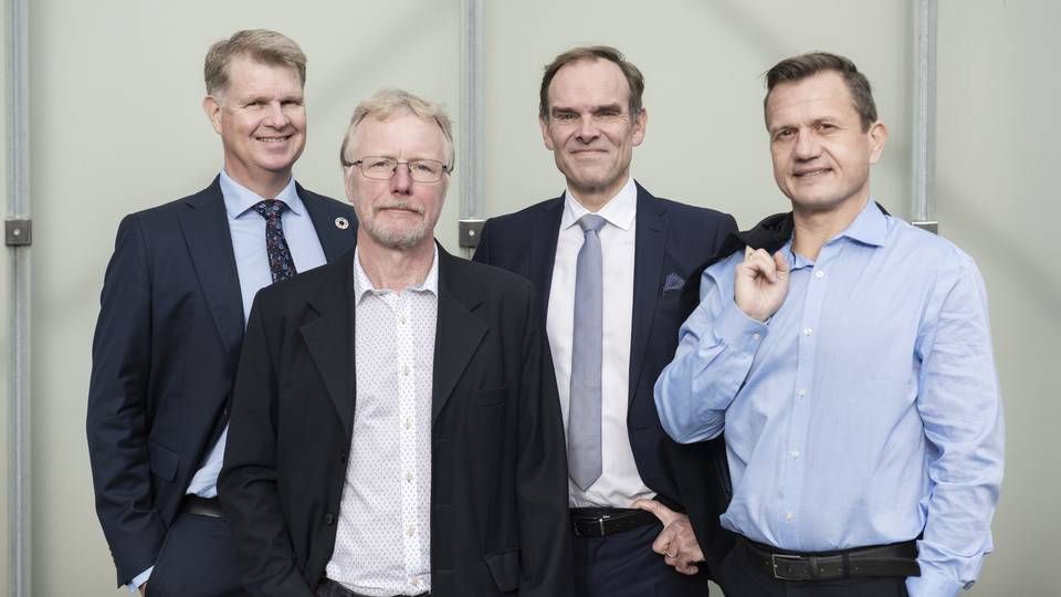 (Leif-right)Formuepleje's investment committee consists of CEO Niels B. Thuesen, co-CIO Leif Hasager, co-CIO Henrik Franck and Managing Director Søren Astrup. | Photo: Stine Rasmussen/ERH