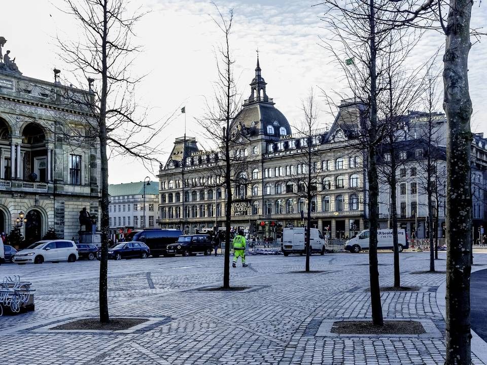 Kronjuvelen i Magasin-porteføljen ligger på Kongens Nytorv i København, hvor værdien i seneste regnskab udgør 2,2 mia. kr. | Foto: Mads Nissen