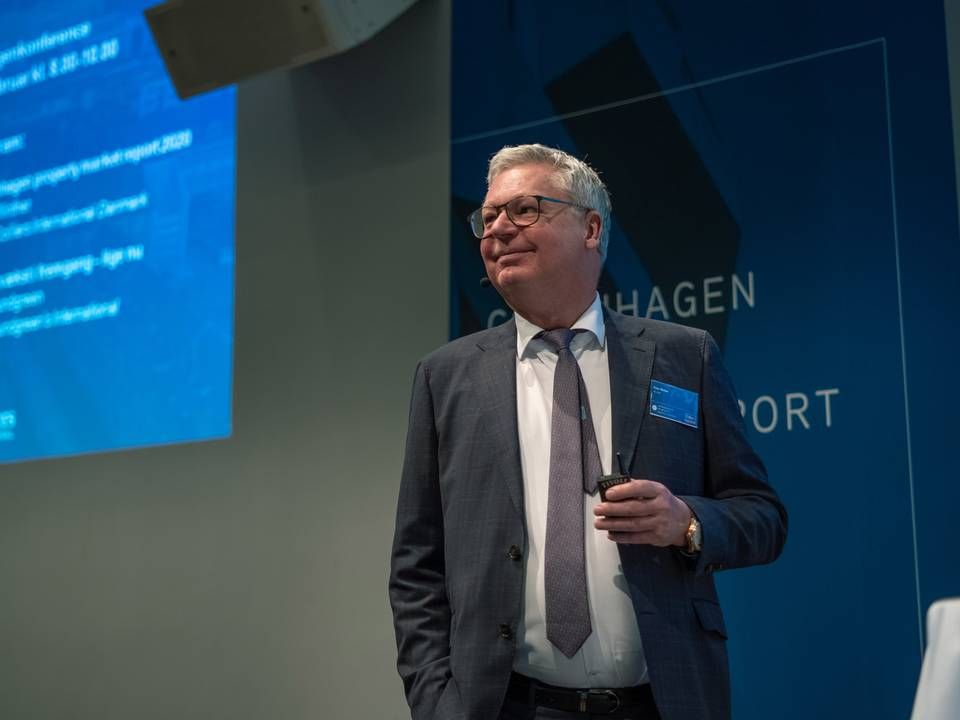 Peter Winther, adm. direktør i Colliers International i Danmark til præsentationen af markedsrapporten for 2020 i København. | Foto: PR / Colliers International