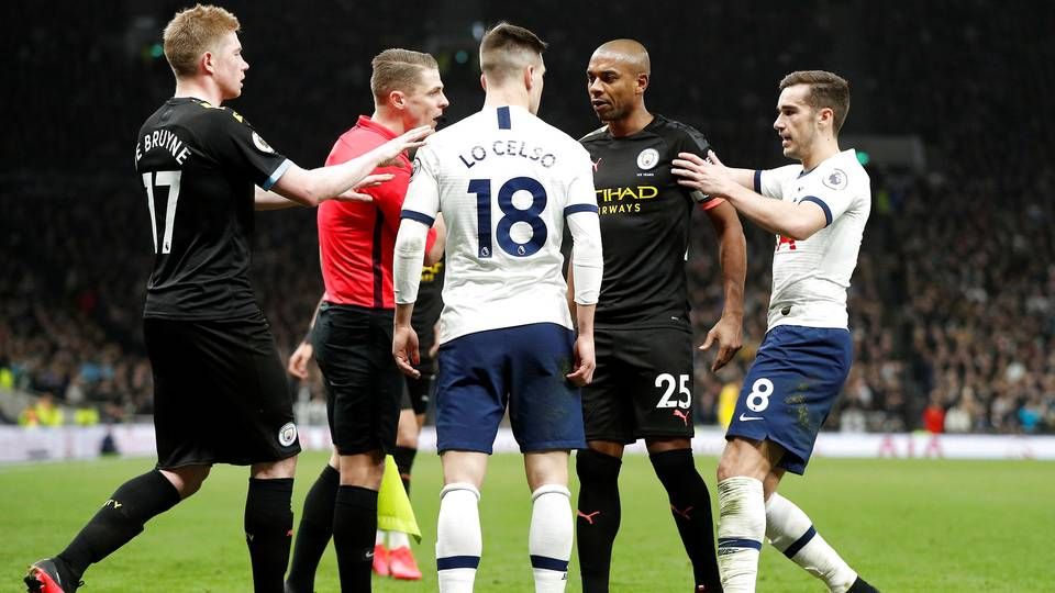 Billede fra Premier League-kampen mellem Tottenham og Manchester City tidligere på måneden. | Foto: John Sibley/Reuters/Ritzau Scanpix