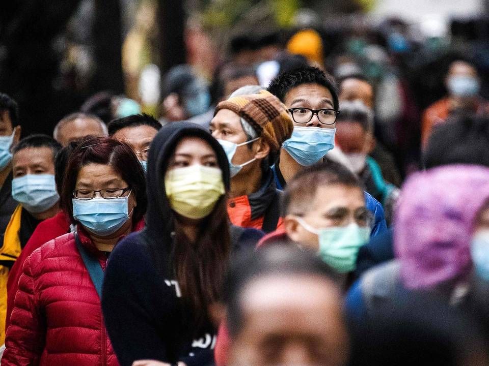I et forsøg på at forhindre yderlige smitte af coronavirus har de ansatte hos blandt andre Lundbeck i Kina fået forlænget deres ferie i anledning af det kinesiske nytår. | Foto: Anthony Wallace/AFP/Ritzau Scanpix