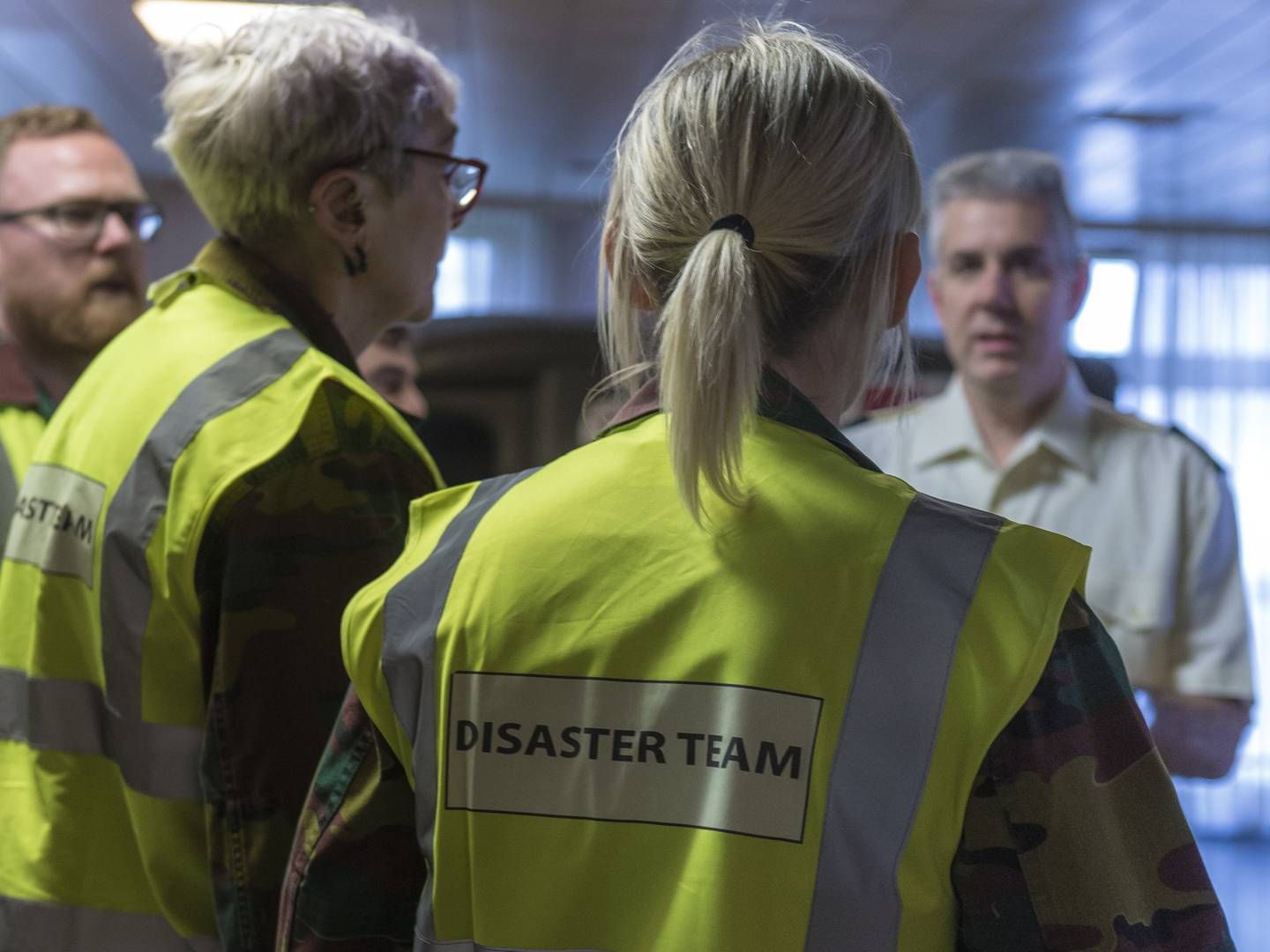 Over hele verden tages der akutte tiltag i brug i forbindelse med den kinesiske coronavirus. Her i lufthavnen i Belgien, hvor ti danskere mellemlandede på vej mod Danmark. | Foto: Vincent Bordignon/Belgian Defenc//