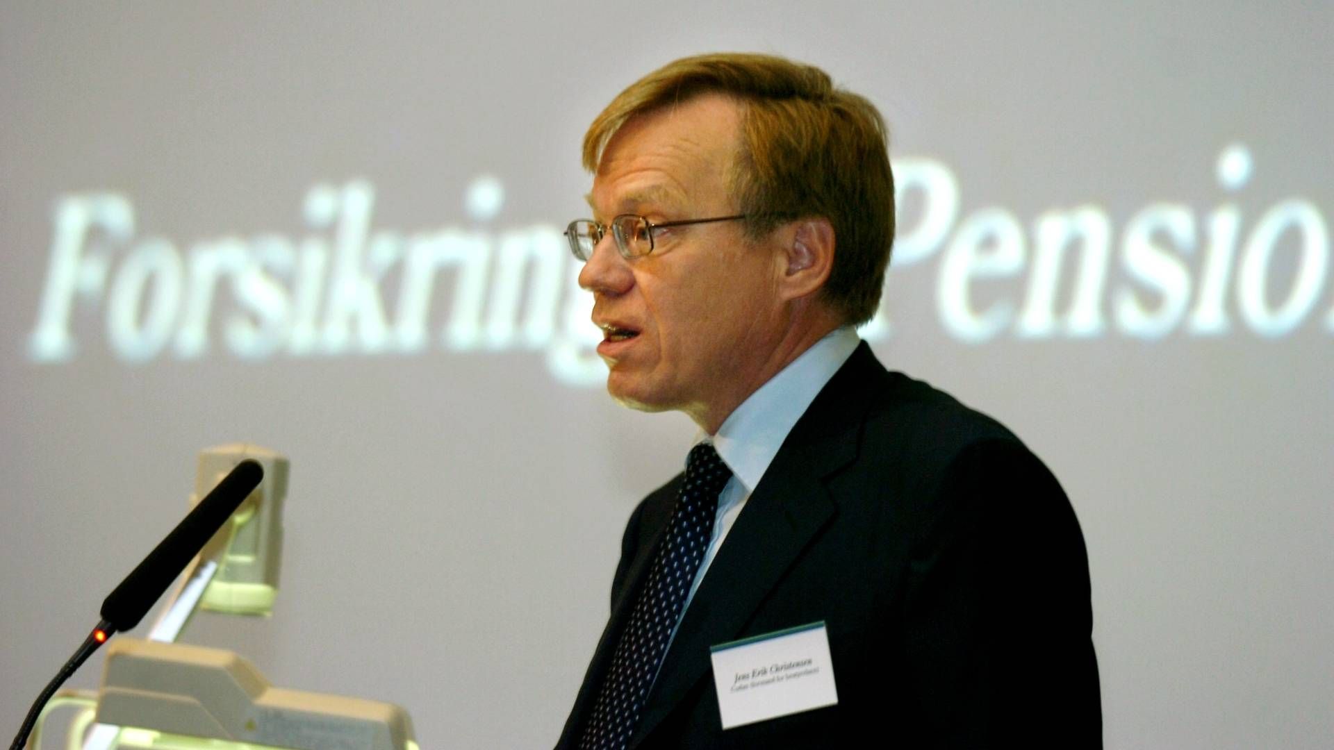 Jens Erik Christensen, der har ses i rollen som formand for Forsikring & Pension, var topchef i Codan fra 1999 til 2006 | Foto: Torben Stroyer