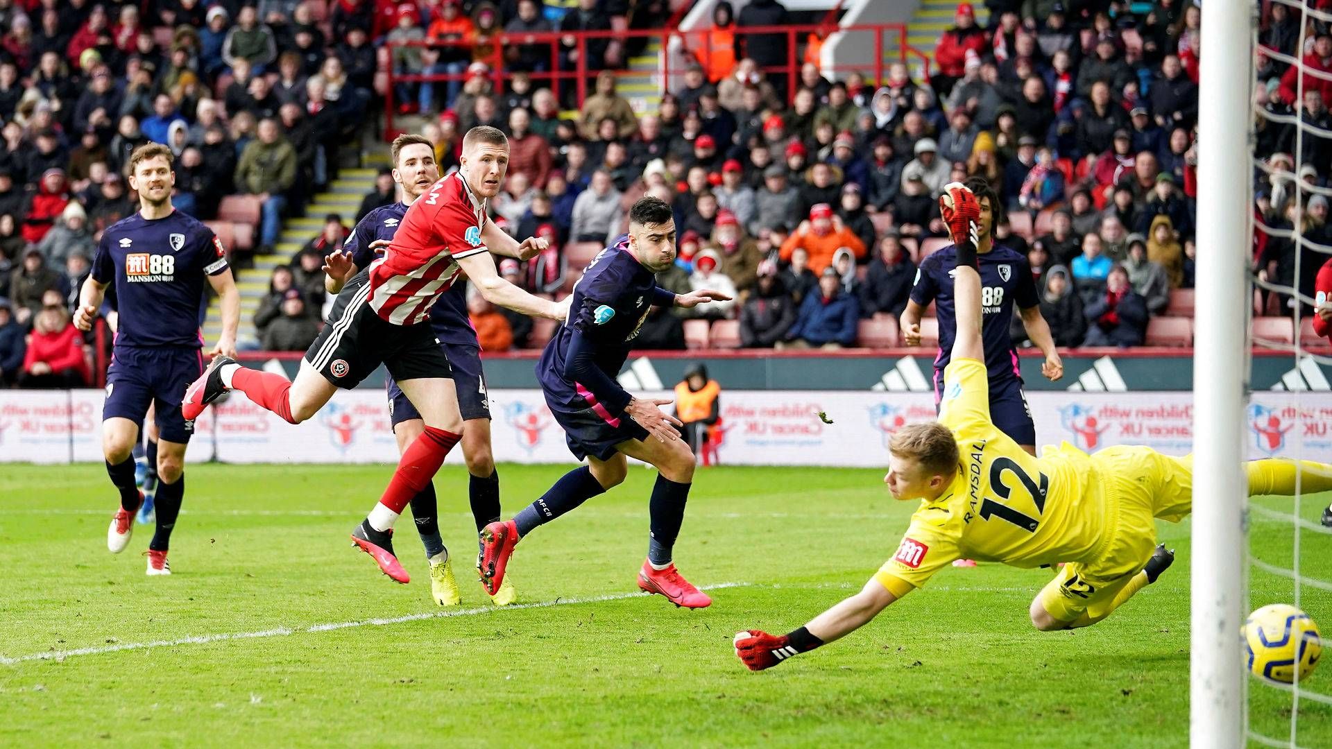 Sheffield United og Bournemouth mødtes søndag i en kamp i Premier League. | Foto: Andrew Yates/Reuters/Ritzau Scanpix