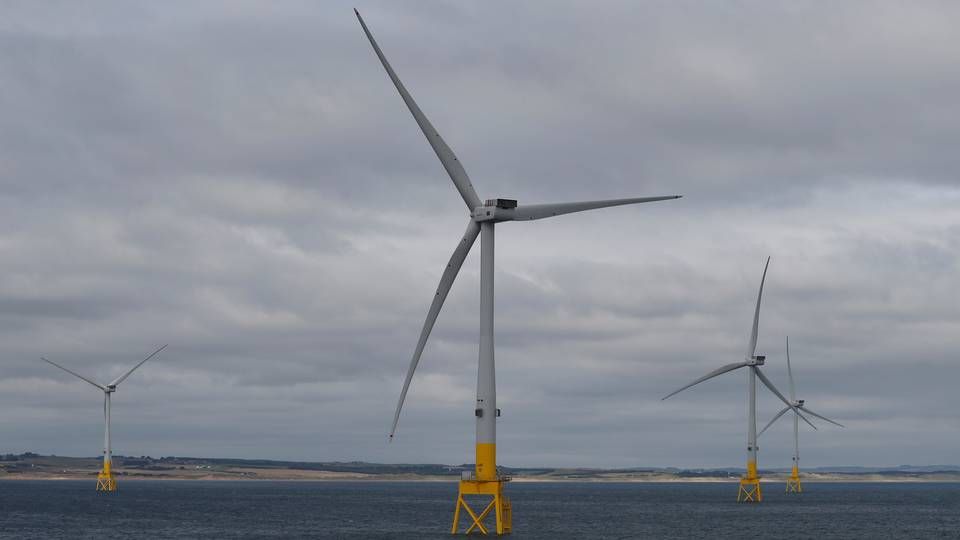 The EOWDC pilot project is one of the offshore wind farms to have overtaken Cope Inch over time. | Photo: RUSSELL CHEYNE/REUTERS / X02429