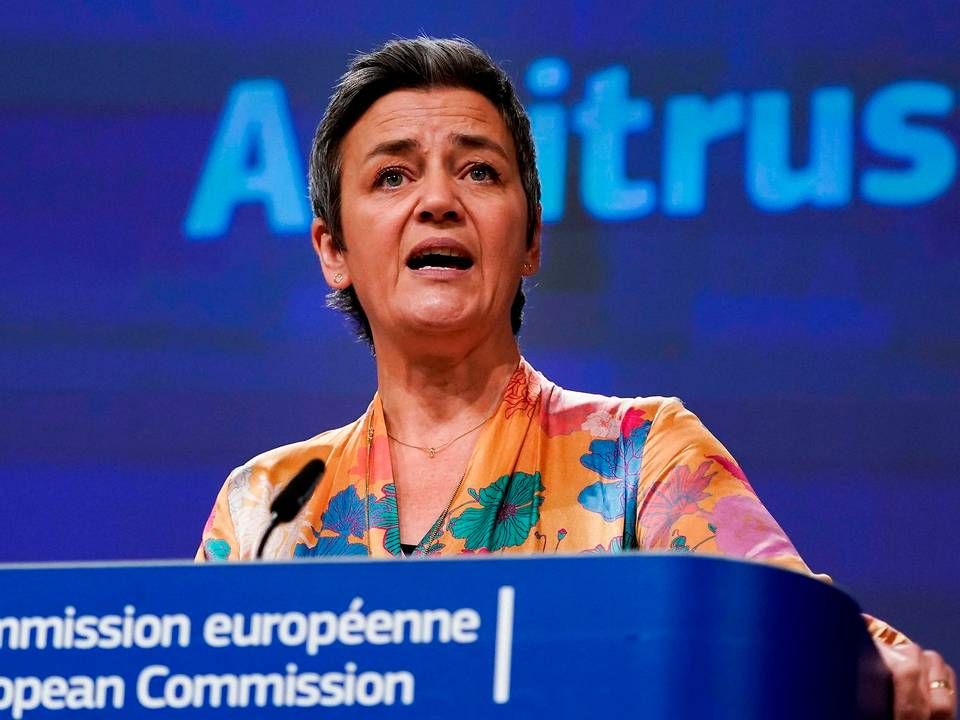 European Competition Commissioner Margrethe Vestager will soon make a final decision on the container industry's special provision, the Block Exemption Rule. | Photo: Kenzo Tribouillard/AFP/Ritzau Scanpix