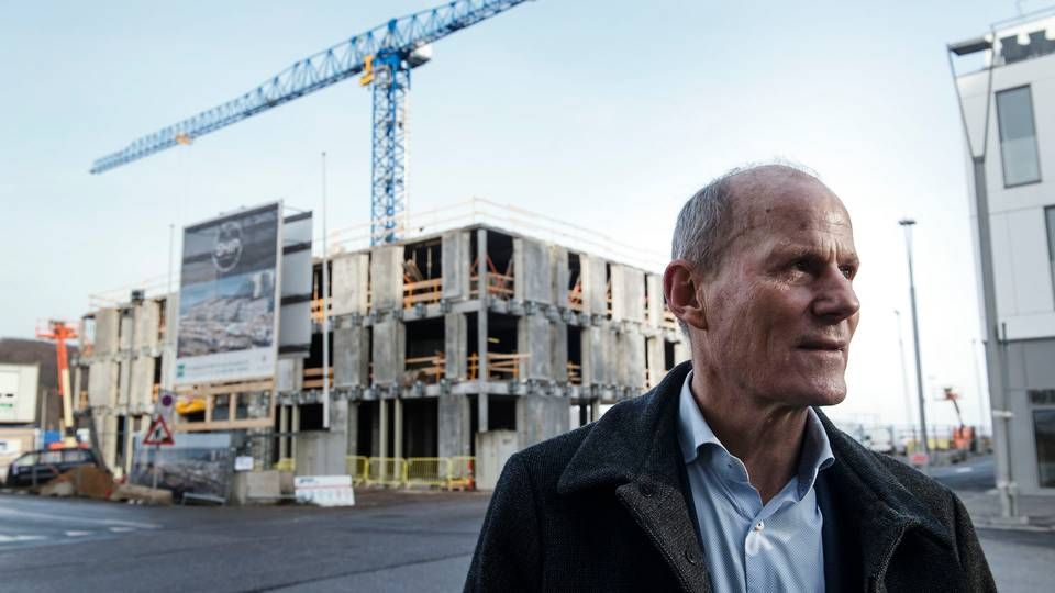 "Det er tæt på institutioner. Arkitektskolen kommer til at ligge lige ved siden af, og universitetet er heller ikke langt derfra," siger Olav de Linde om de 106 nye lejeboliger i Aarhus. | Foto: Morten Lau-Nielsen