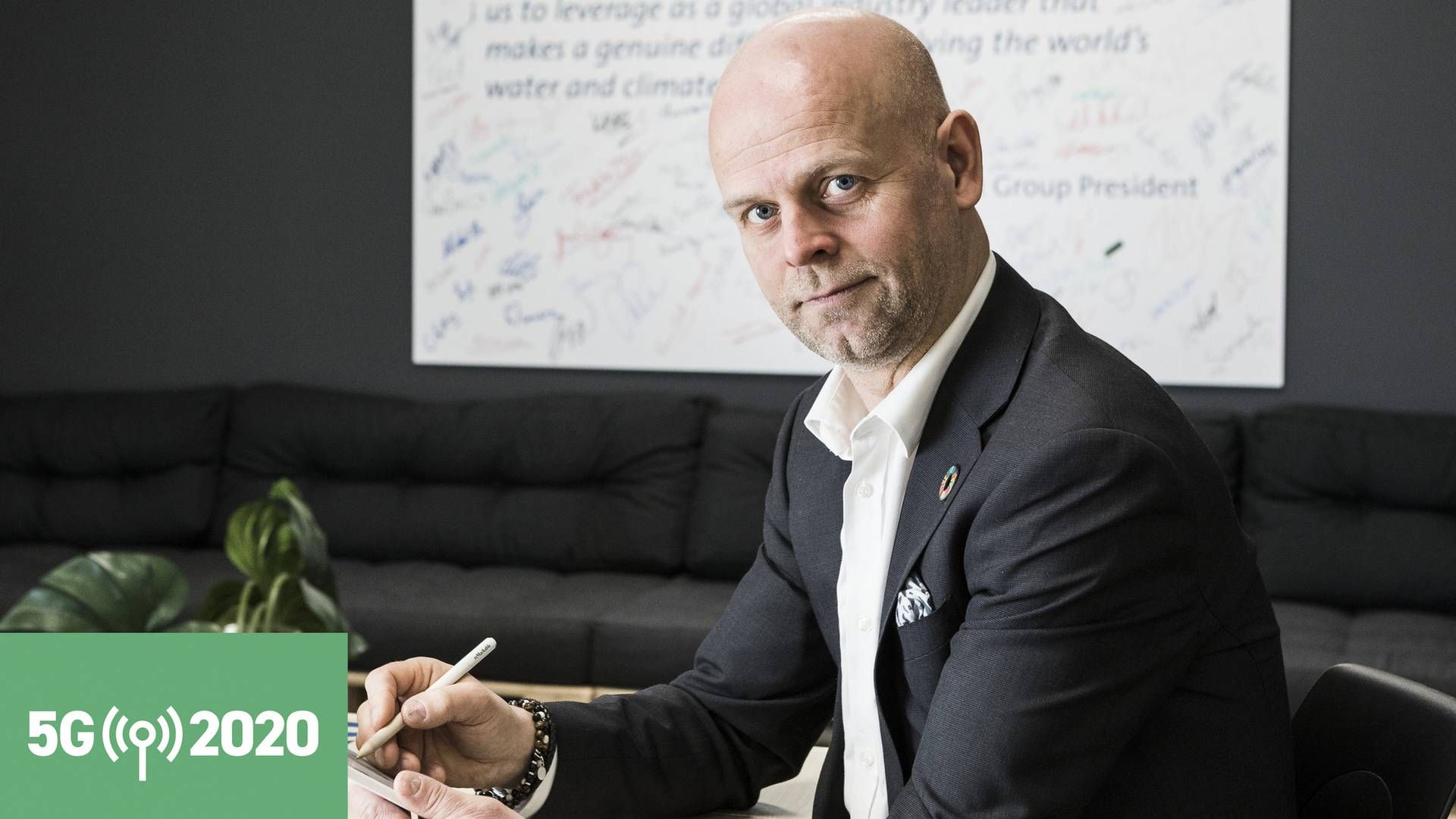 5G-teknologi er en hjørnesten i Grundfos digitale strategi frem mod 2025, forklarer group vice president Fredrik Östbye. | Foto: Grundfos/PR