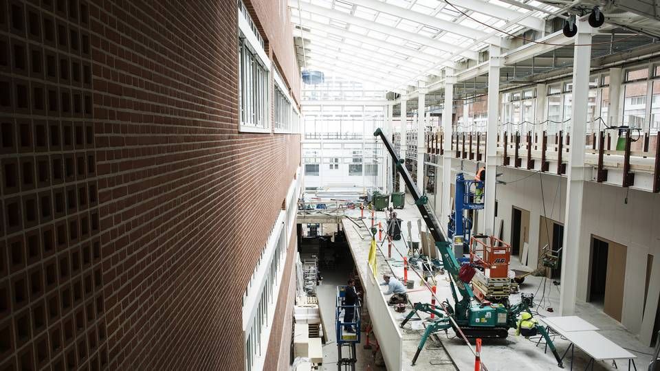 Opførslen af Skejby Sygehus gav den største arbejdsplads i Aarhus Kommune med ca. 10.000 ansatte. | Foto: Jens Henrik Daugaard/JPA