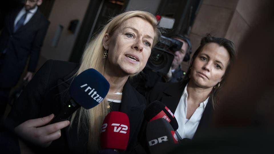 Det var anklagerne Lisbeth Jørgensen (th) og Kia Reumert, der førte sagen mod Britta Nielsen i Københavns Byret. De krævede mindst otte års fængsel. | Foto: Liselotte Sabroe/Scanpix 2020