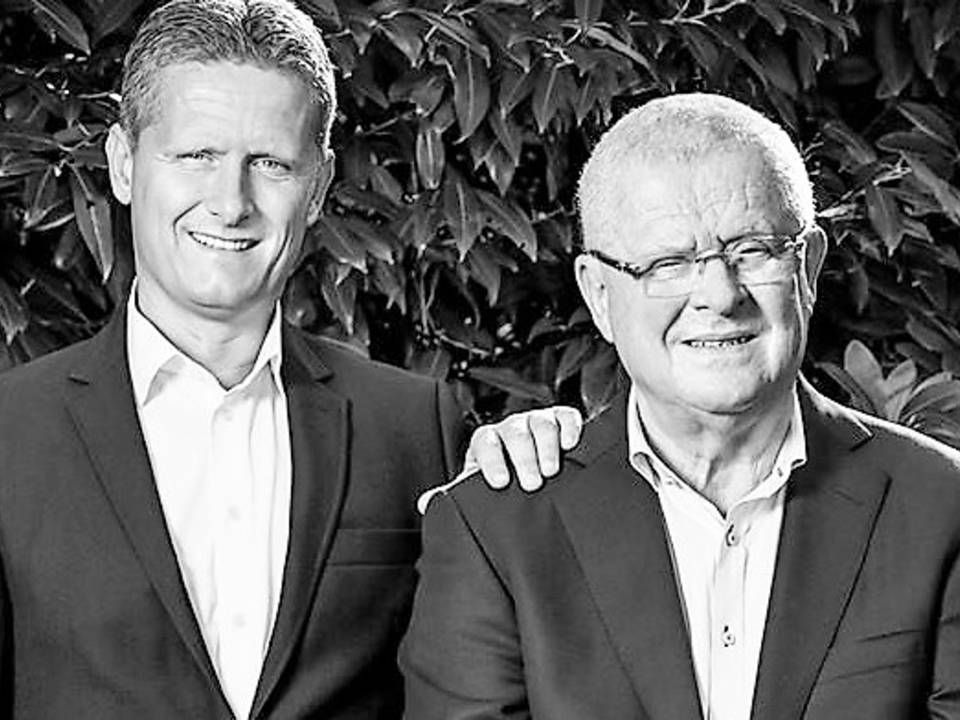 Frederik Barfoed (t.v.), er koncerndirektør og styrer familievirksomheden i tredje generation. Hans far, Rolf Barfoed (t.h.), er bestyrelsesformand. | Foto: PR/Barfoed Group