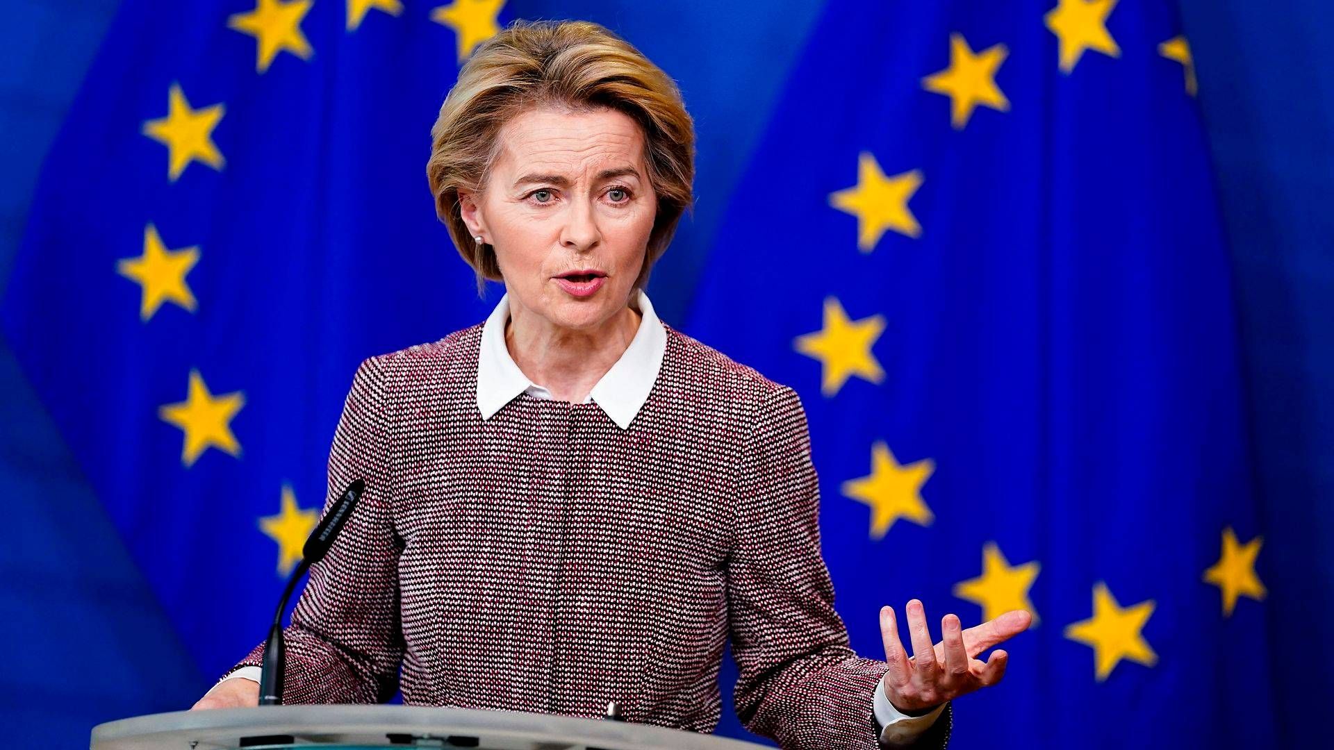 EU-Kommissionens formand Ursula von der Leyen. | Foto: Kenzo Tribouillard / AFP / Ritzau Scanpix