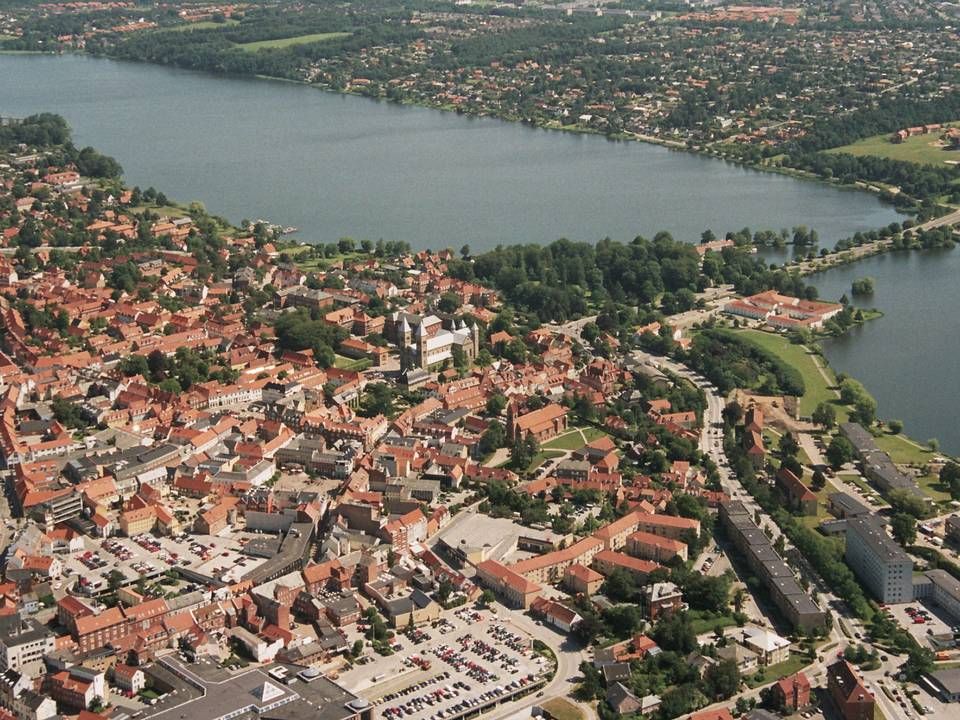 Viborg var den første by, hvor SIG foretog ejendomsopkøb. | Foto: PR / Viborg Kommune / Starkite Luftfoto