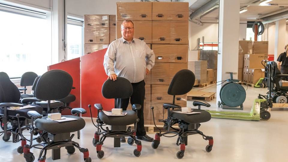 Per Buus er adm. direktør i rehab-virksomheden Vermund Larsen, som opkøber det andet nordjyske hjælpemiddel-selskab, Meyland-Smith. | Foto: Vermund Larsen A/S / PR