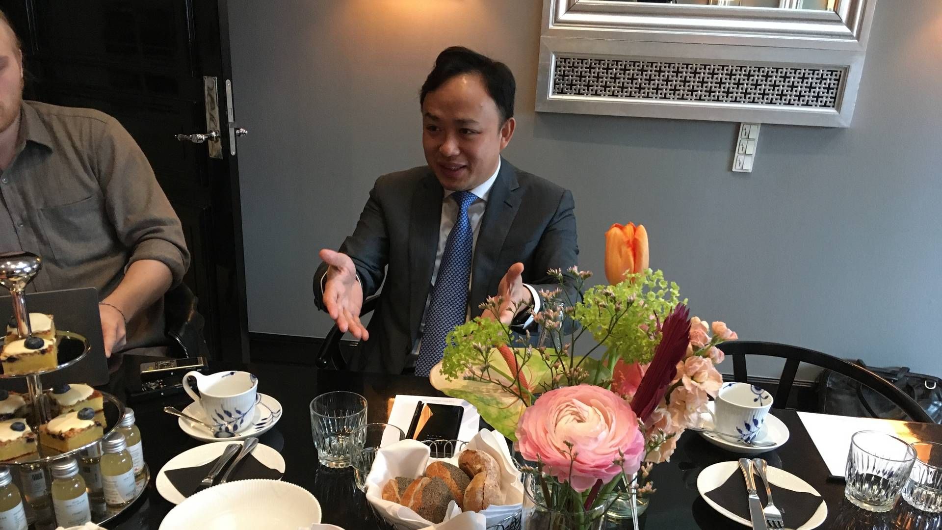 Abraham Liu, vicepræsident i Europa for Huawei var fredag på besøg i Danmark. | Foto: Maria Oien Watch Medier