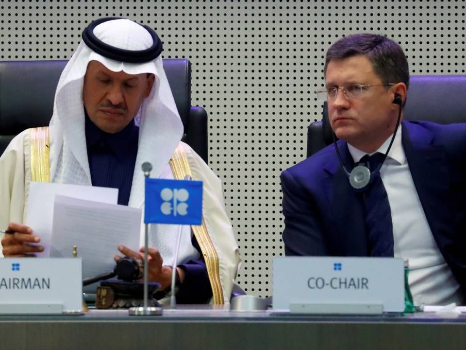 Saudi-Arabian Energy Minister Prince Abdulaziz bin Salman Al Saud (left) and his Russian colleague Alexander Novak were unable to reach agreement on a new production cap at the weekend's OPEC meeting. | Photo: Leonhard Foeger/REUTERS / X00360