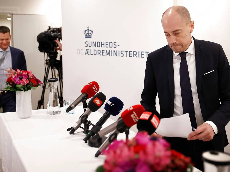 Sundheds- og ældreminister Magnus Heunicke (S) annoncerede den 27. februar Danmarks første tilfælde af den nye coronavirus. Det tal er siden steget til 113. | Foto: Jens Dresling / Ritzau Scanpix