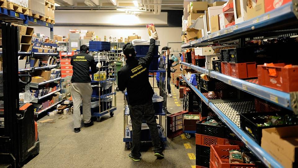 Nemlig.com har kaldt al bemanding ind, så de rekordmange varer kan blive pakket og sendt ud til kunderne. | Foto: Mik Eskestad/ERH