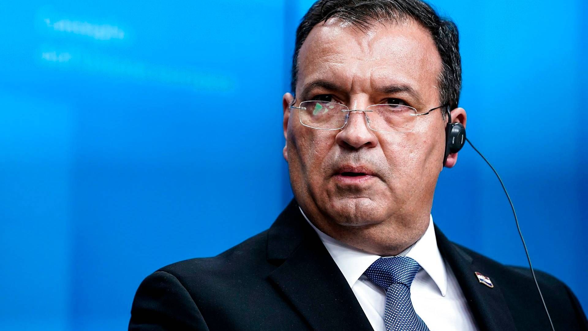 Kroatiens sundhedsminister, Vili Beroš, skal lede en videokonference mellem EU's sundhedsministre kl. 15 torsdag. | Foto: Kenzo Tribouillard/AFP/Ritzau Scanpix