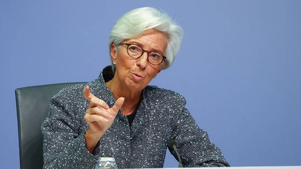 ECB-chef, Christine Lagarde, opfordrer Europas politikere til et finanspolitisk svar på corona-krisen. | Foto: Kai Pfaffenbach/Reuters/Ritzau Scanpix
