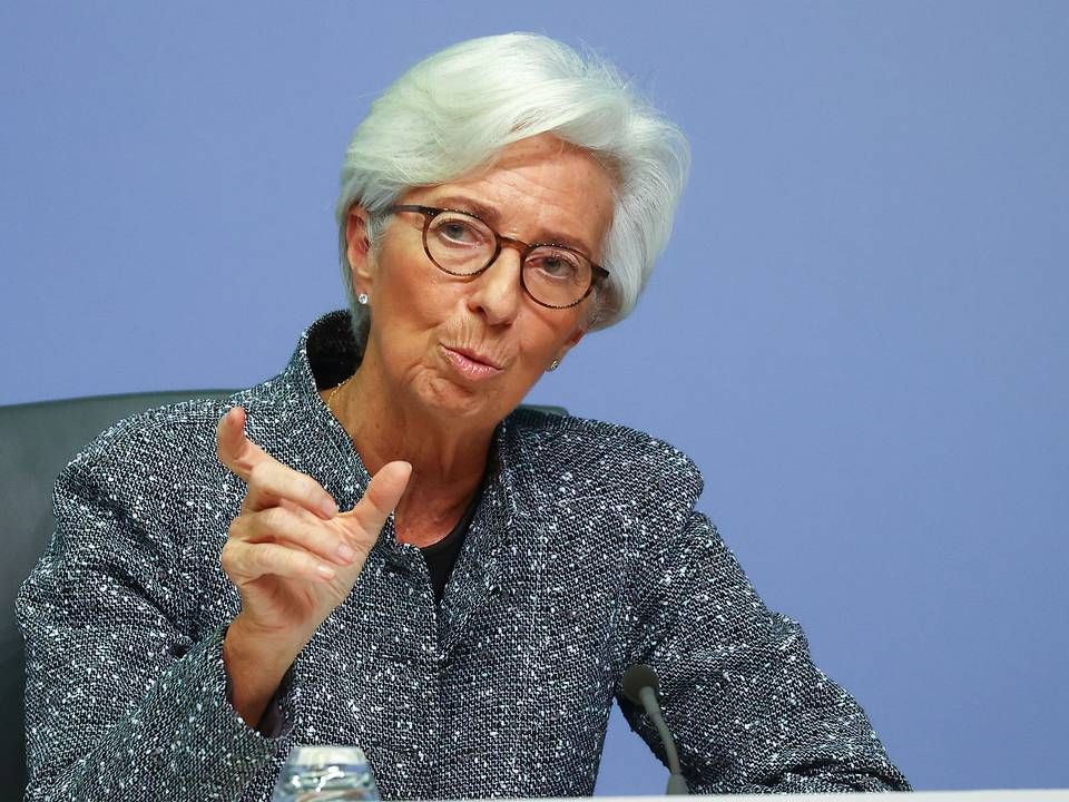 ECB-chef, Christine Lagarde, opfordrer Europas politikere til et finanspolitisk svar på corona-krisen. | Foto: Kai Pfaffenbach/Reuters/Ritzau Scanpix