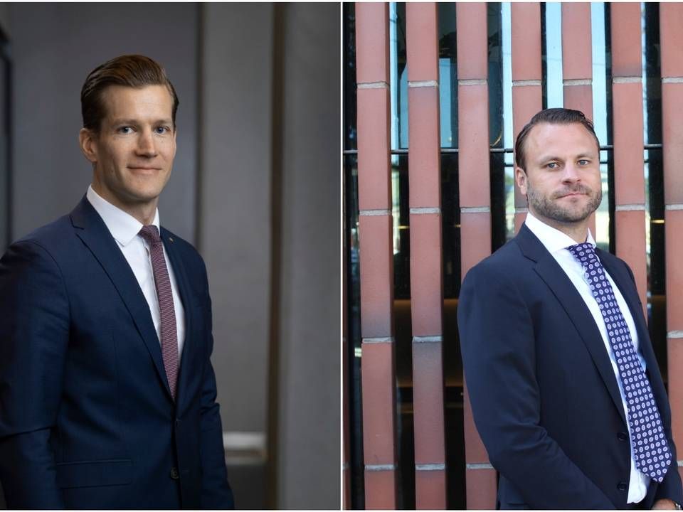 (left-right) Mandatum Life duo Lauri Vattinen, senior vice president nd Claes Siegfrids, head of institutional sales. | Photo: PR Mandatum Life