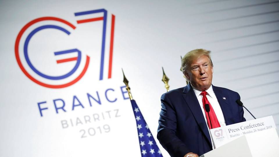 USA's præsident Trump ved et tidligere G7-møde | Foto: Carlos Barria/Reuters/Ritzau Scanpix